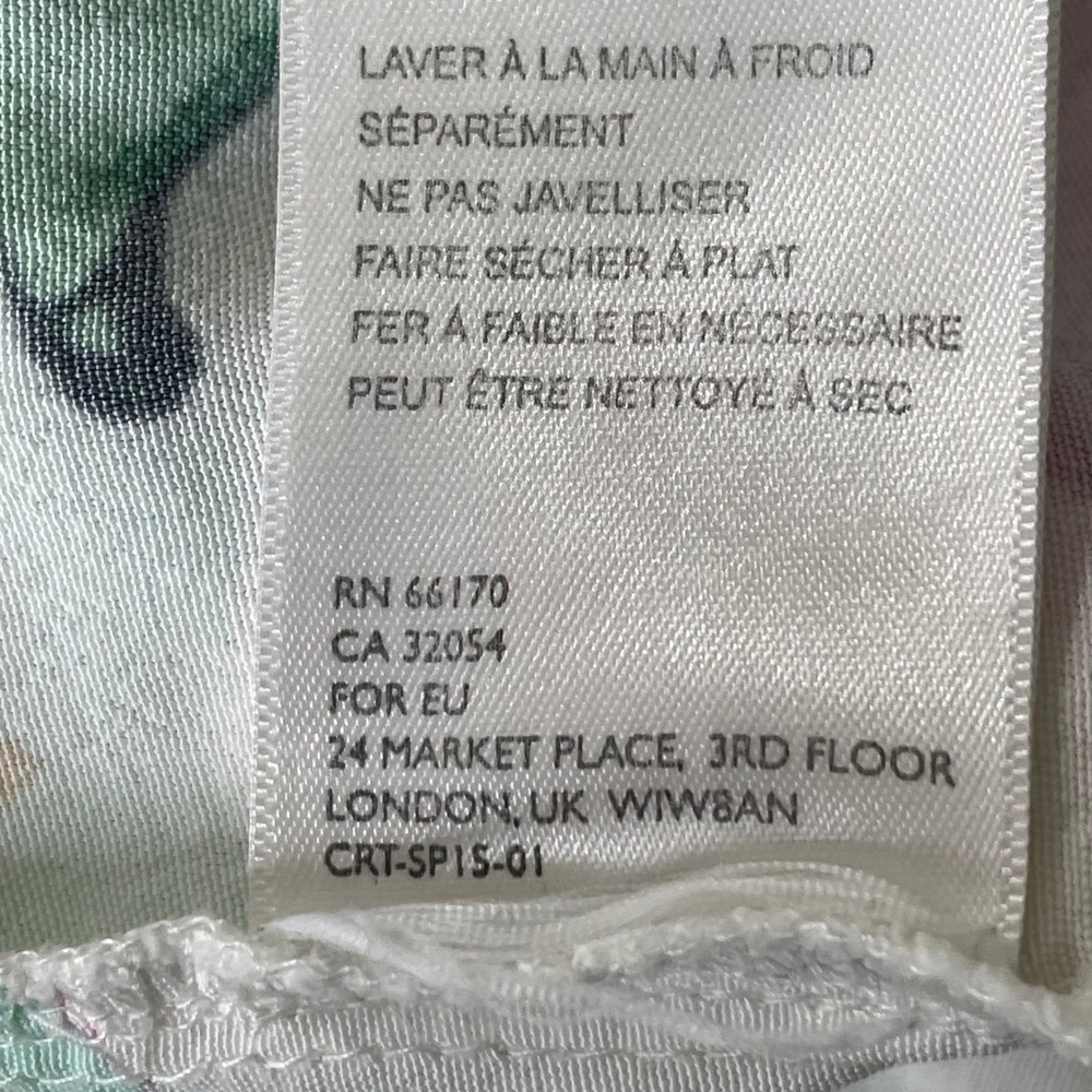 Cleobella Antropologie Estelle Dress Large Floral Midi Button Front Trad Cottage - Picture 8 of 10